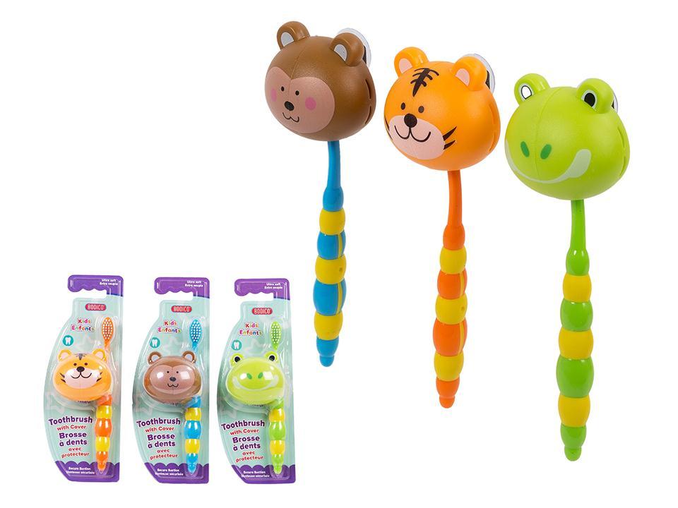 Brosse à dent pour enfant avec capuchon protecteur