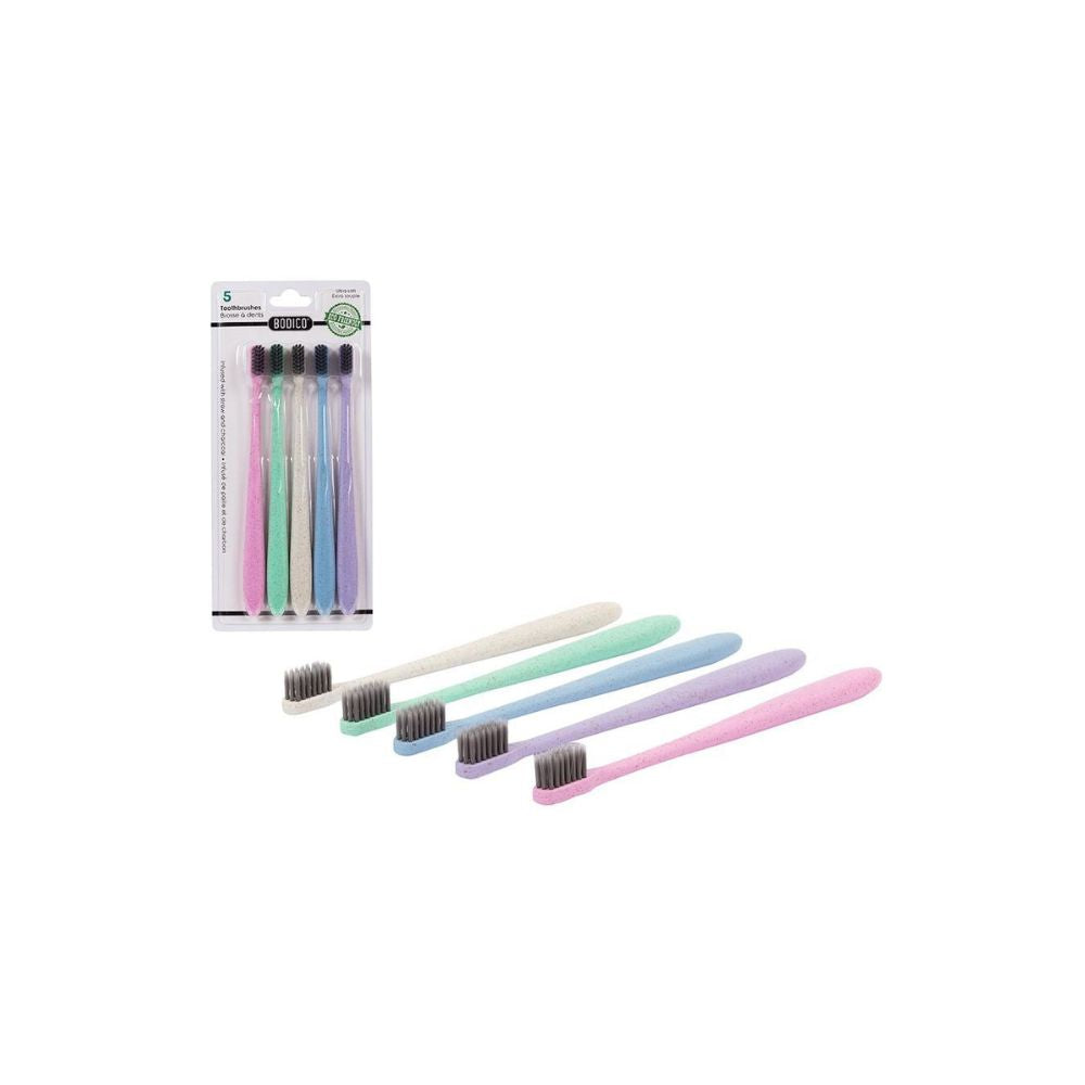 Brosse à dents écologique ultra souple (paquet de 5)