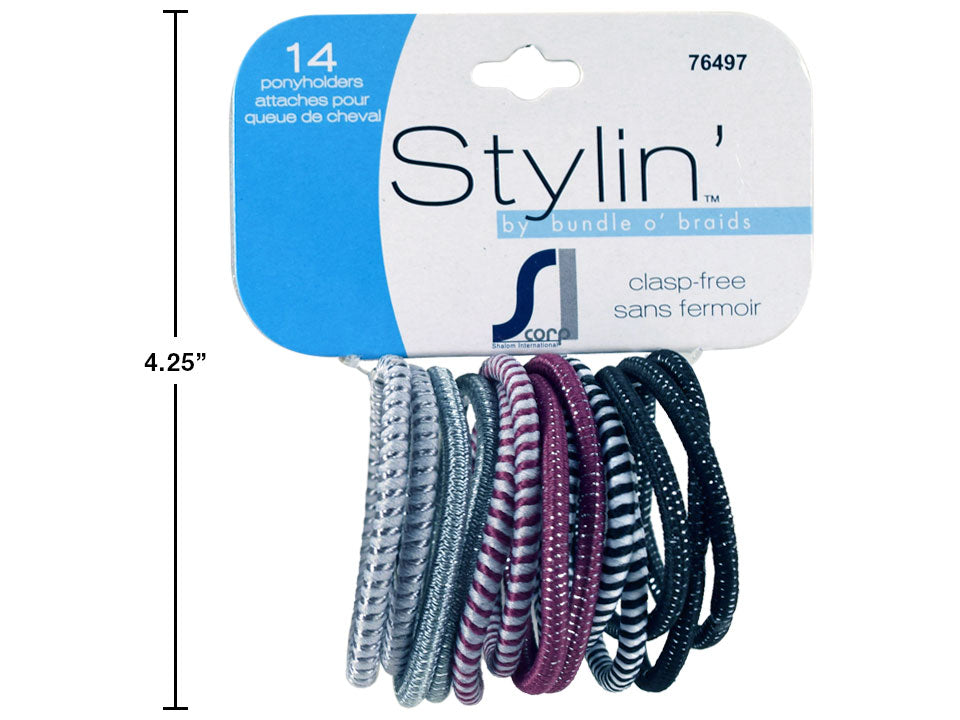 Élastique à cheveux sans métal Stylin (paquet de 14)