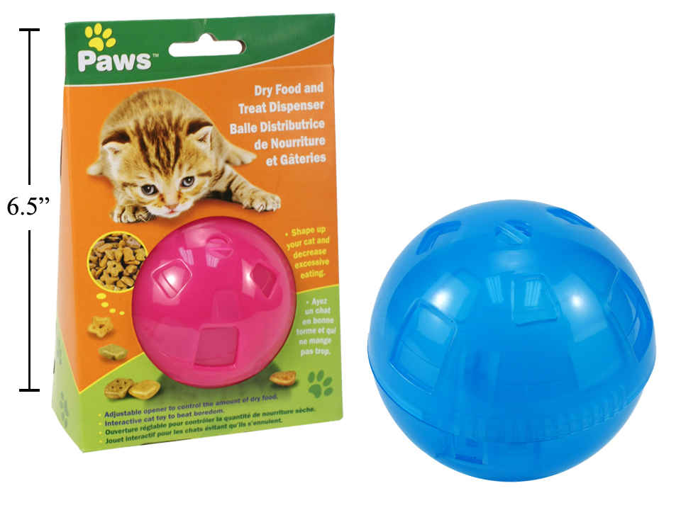 Balle distributrice de gâteries pour chat 3,25 po