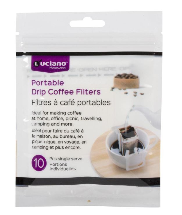 Filtre à café portable Luciano (paquet de 10)