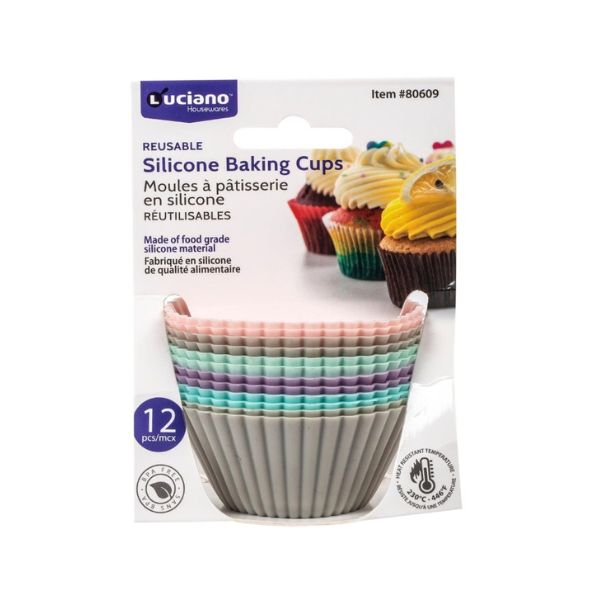 Moule à muffin en silicone (paquet de 12) Luciano