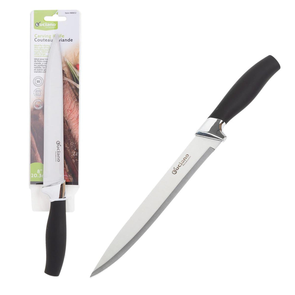 Couteau à viande 8 po manche noir