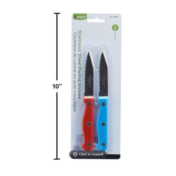 Couteau de cuisine en acier inoxydable (paquet de 2)