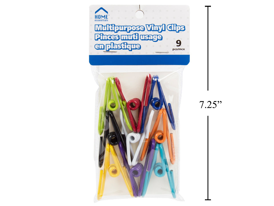 Pinces multi-usage en plastique (paquet de 9)