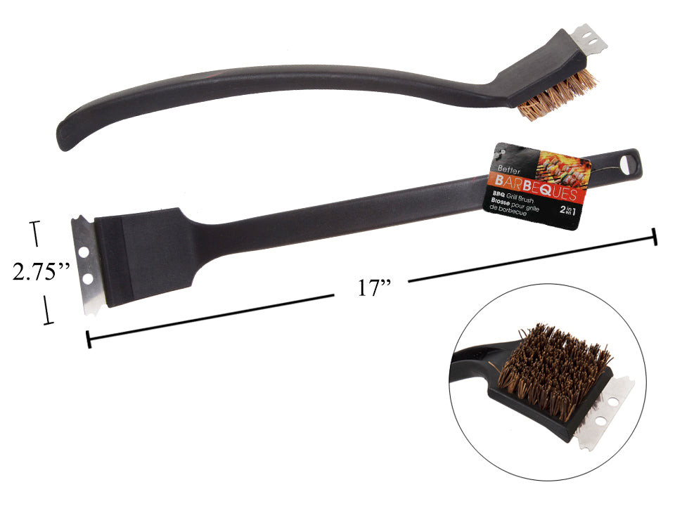 Brosse à récurer pour le BBQ 17 po x 2,75 po