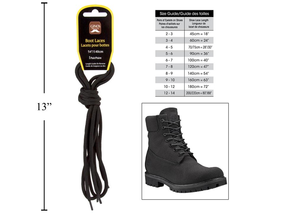 Lacet rond 54 pouces 1 paire Gino's