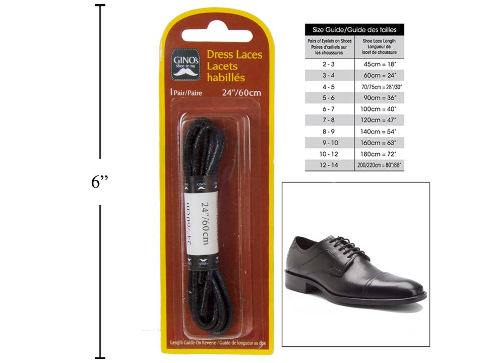 Lacet rond 24 pouces 1 paire Gino's
