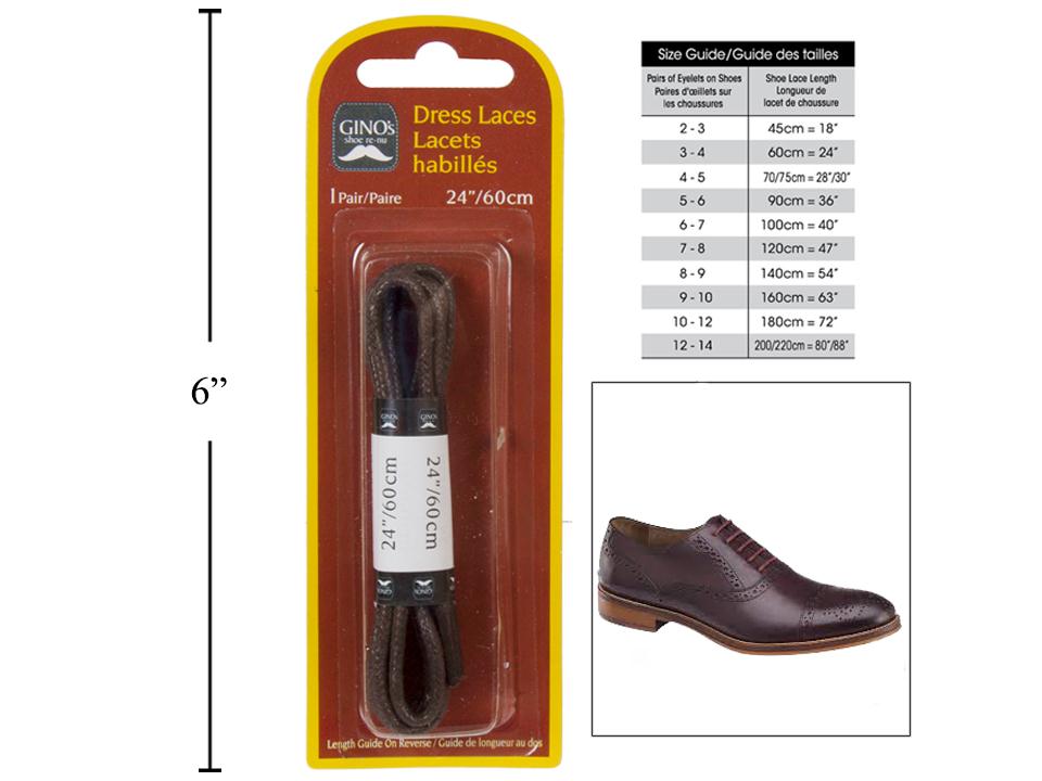 Lacet rond 24 pouces 1 paire Gino's