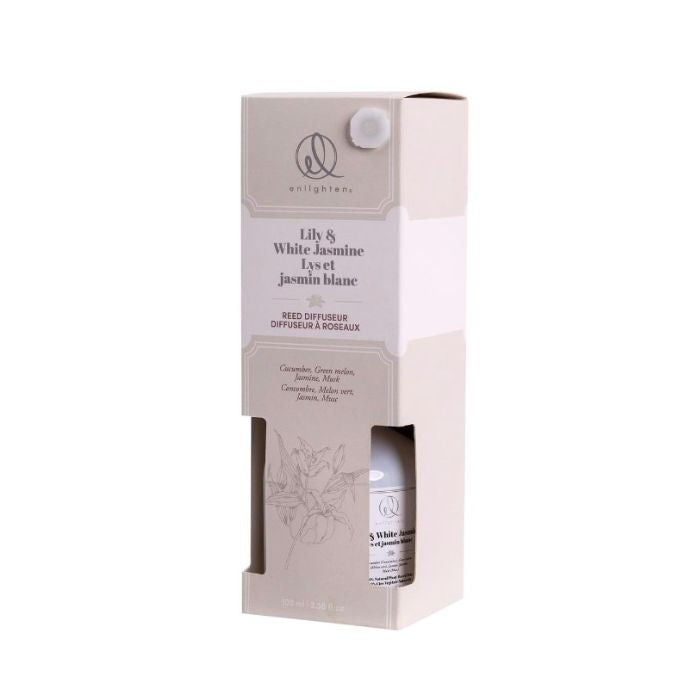 Diffuseur à roseaux 100 ml Lys et jasmin