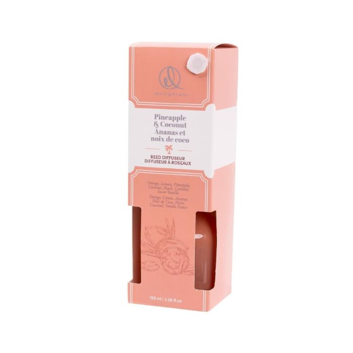 Diffuseur à roseaux 100 ml Ananas et noix de coco