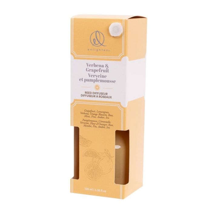 Diffuseur à roseaux 100 ml Verveine et pamplemousse