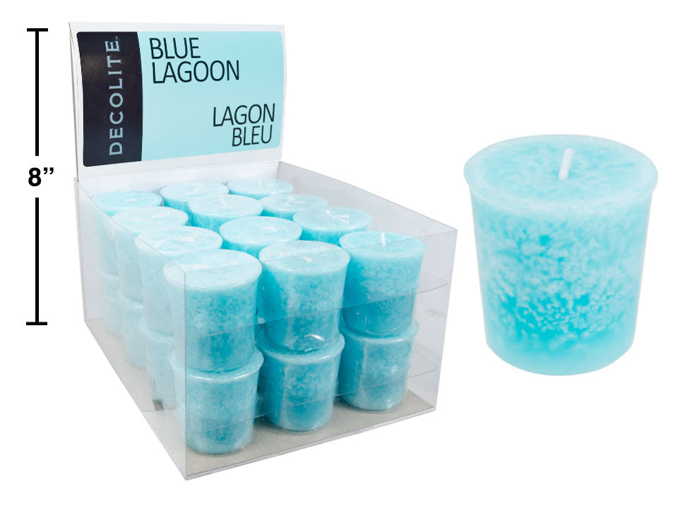 Chandelle votive parfumée Decolite lagon