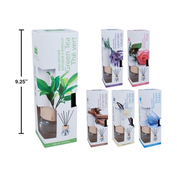 Diffuseur à roseaux 100 ml plusieurs fragrances