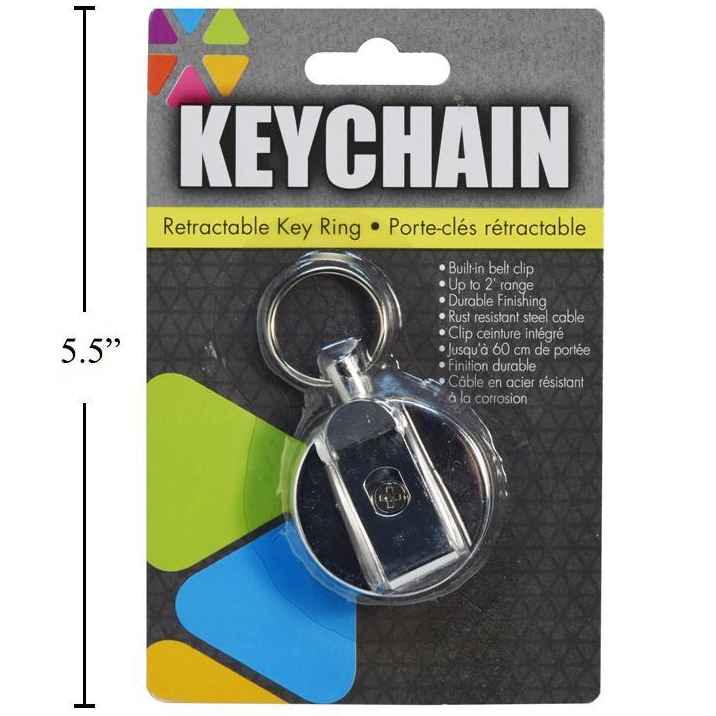 Porte-clés rétractable 2 pouces