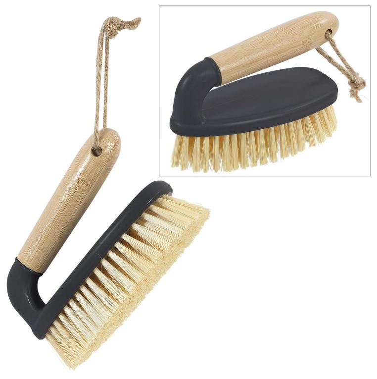 Brosse à plancher 6 cm x 13 cm en bambou