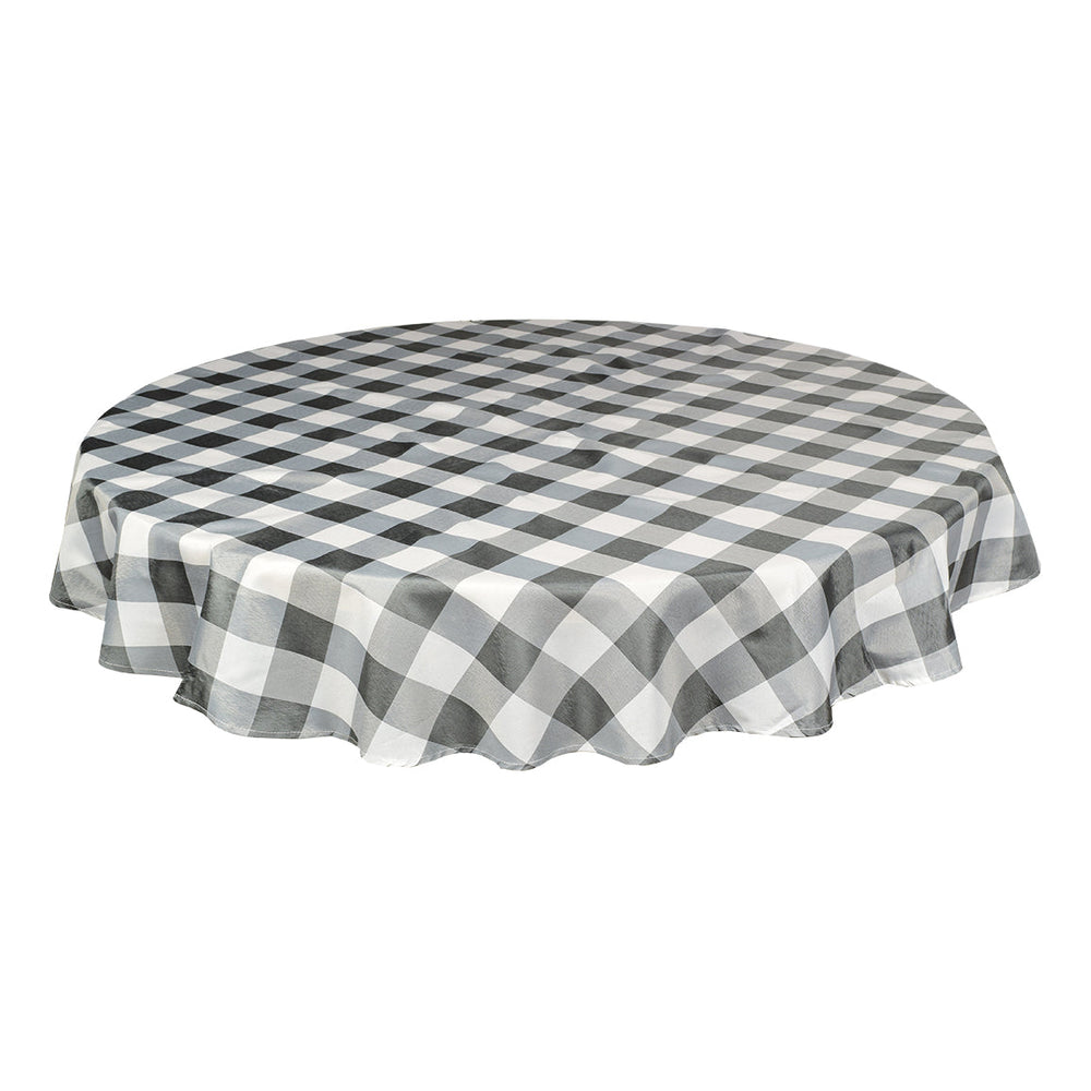 Nappe en tissu ronde 60 po Hôtel Carrelé gris