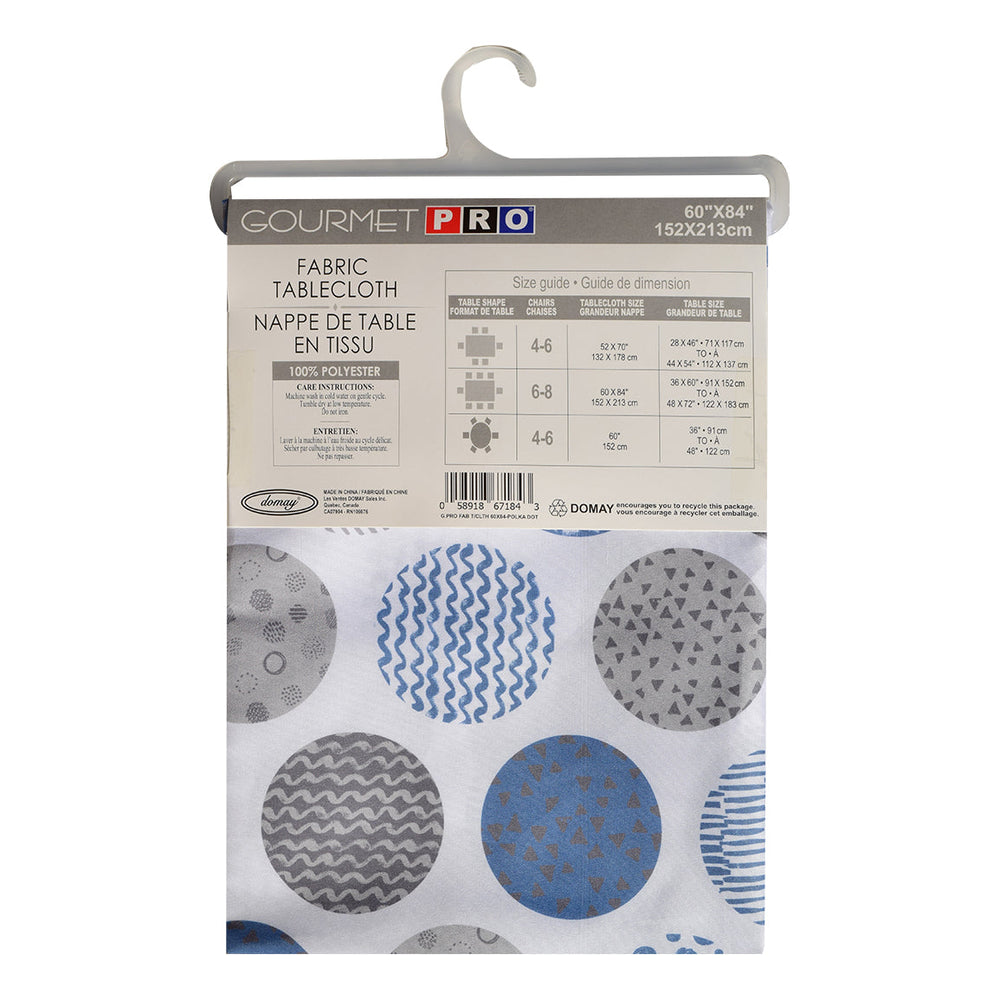 Nappe en tissu Gpro Ronds Bleus