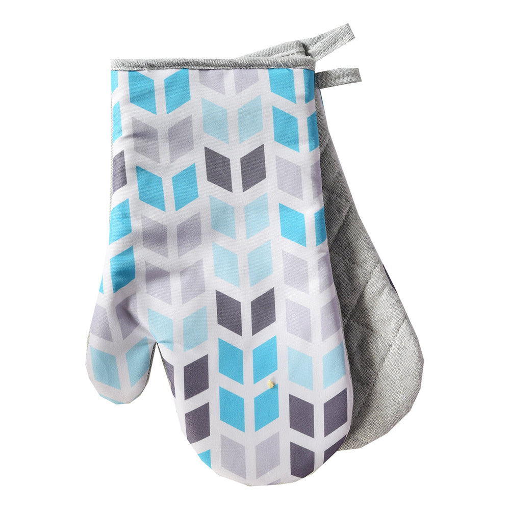 Mitaine pour le four Gpro Flèches turquoises et grises (paquet de 2)