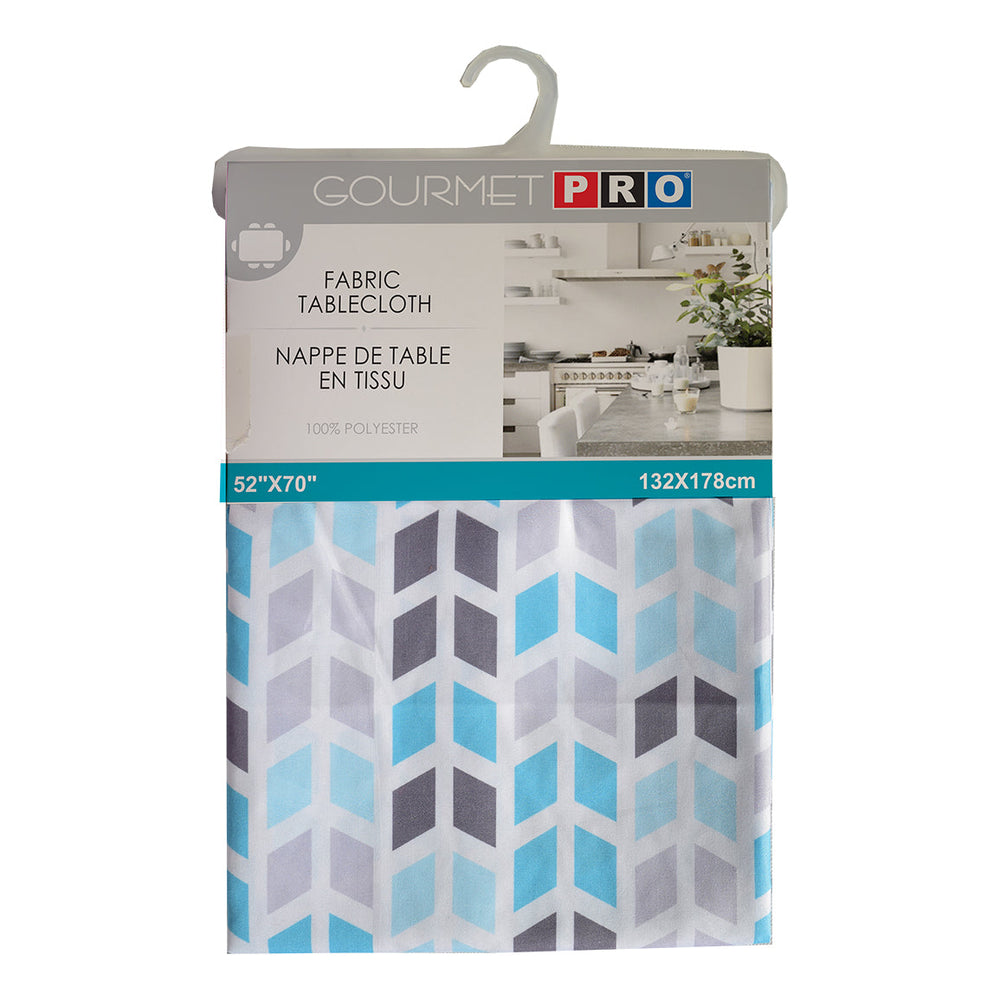 Nappe en tissu Gpro Flèches turquoises et grises