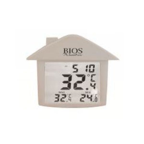 Thermomètre numérique intérieur/extérieur avec ventouse