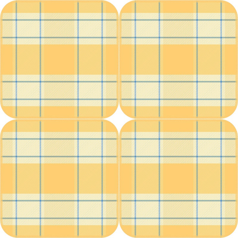 Lavette à vaisselle 12 po x 12 po en tissage gaufré avec carreaux