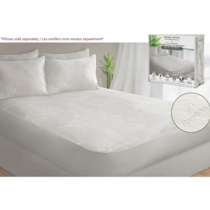Couvre-matelas en mélange de bambou