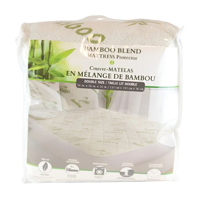 Protège-matelas en mélange de bambou