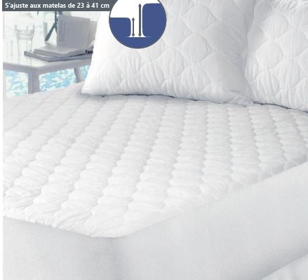 Couvre-matelas piqué de luxe