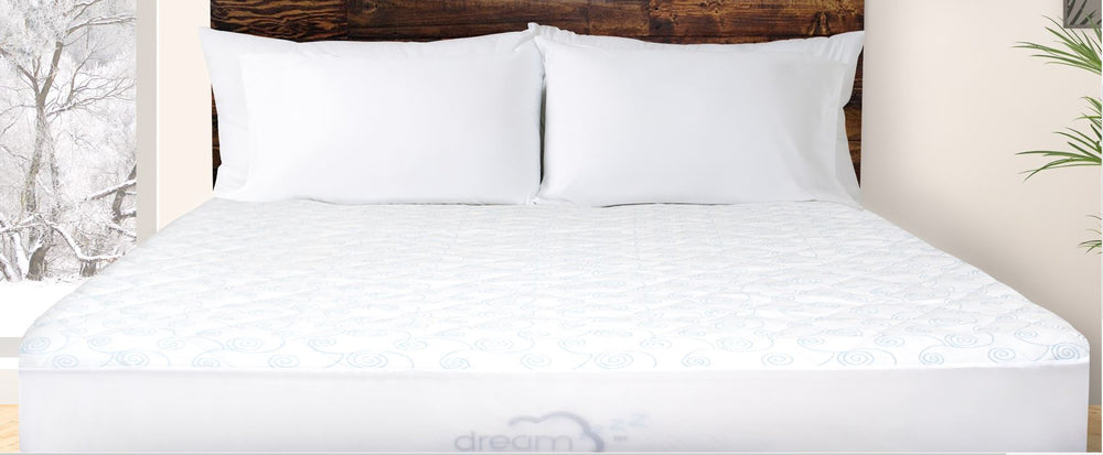 Protège-matelas matelassé en polyester (sensation de fraîcheur)