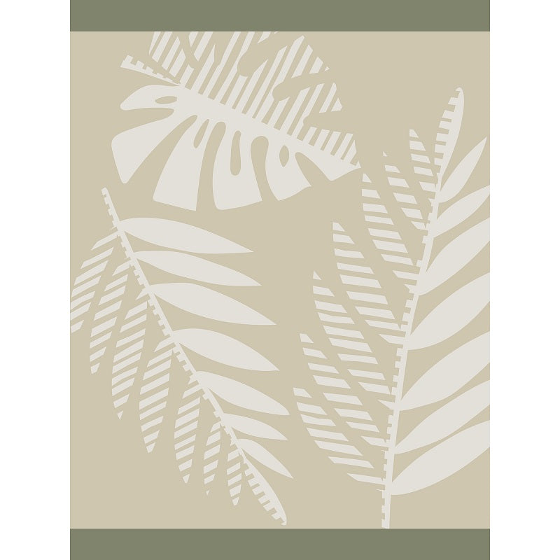 Tapis extérieur tissé 72 po x 108 po Feuilles