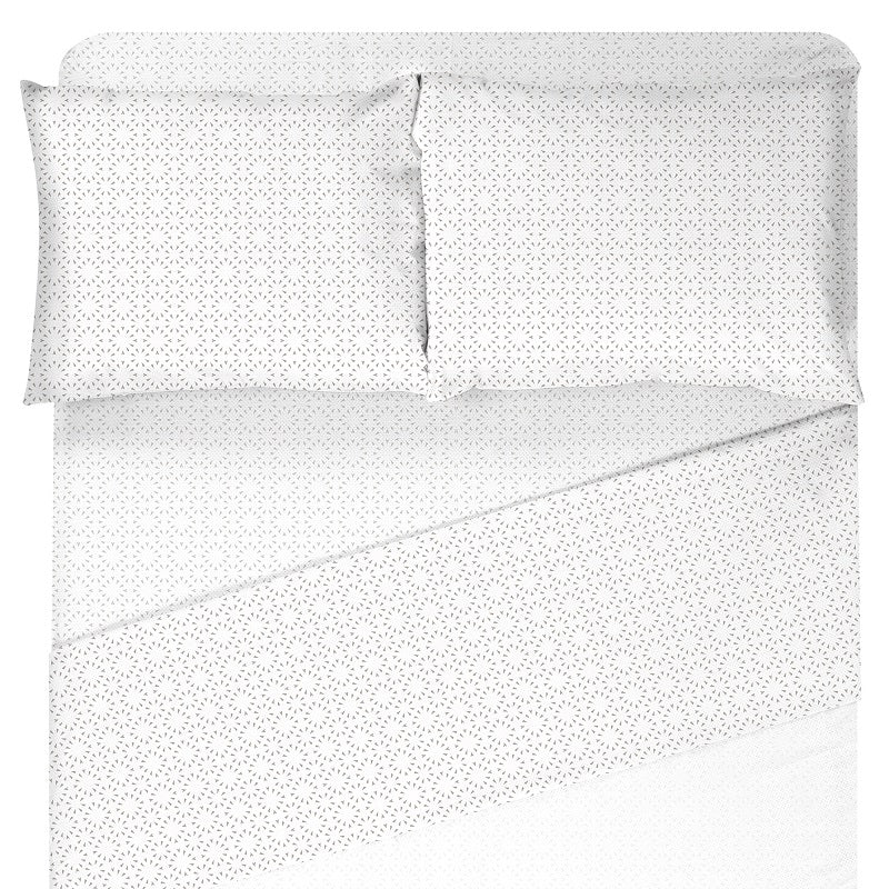 Ensemble de draps en microfibre Brington taupe
