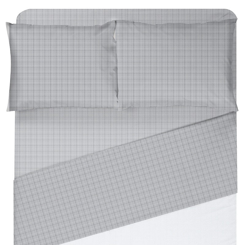Ensemble de draps en microfibre Denzel gris
