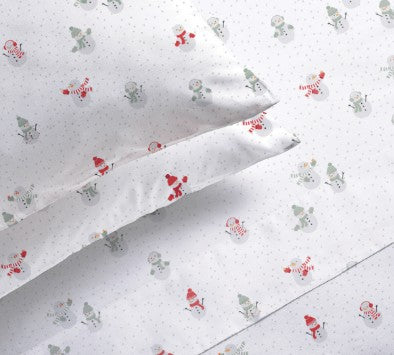 Ensemble de draps en microfibre motif de Noël