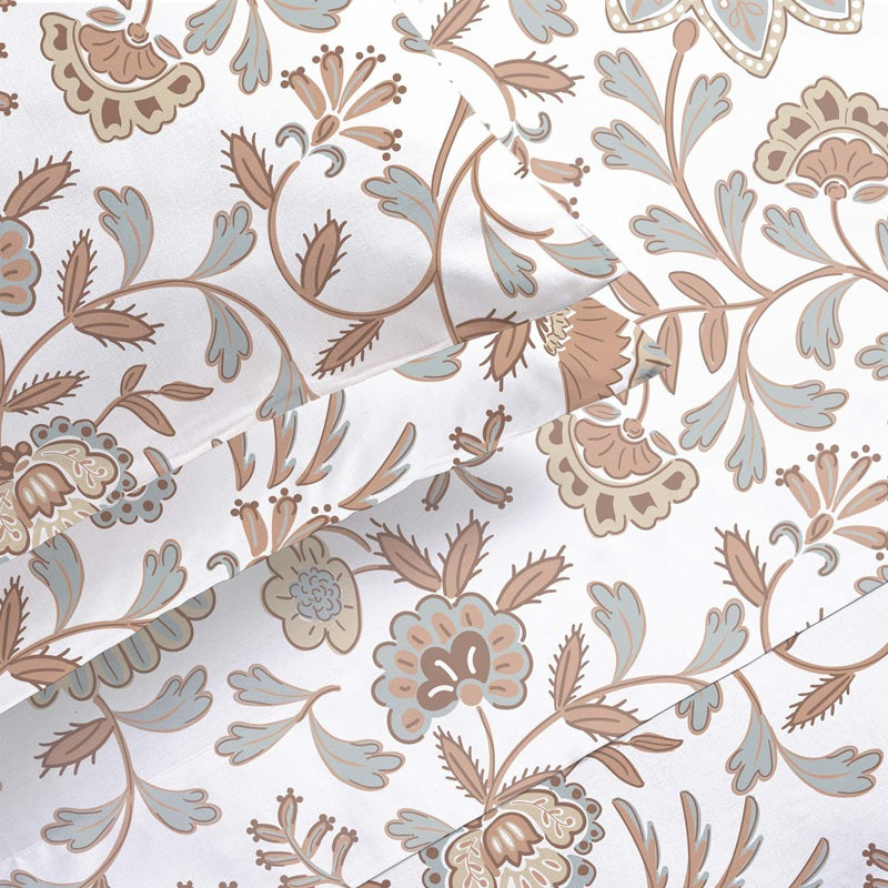 Ensemble de draps imprimés en microfibre arabesque
