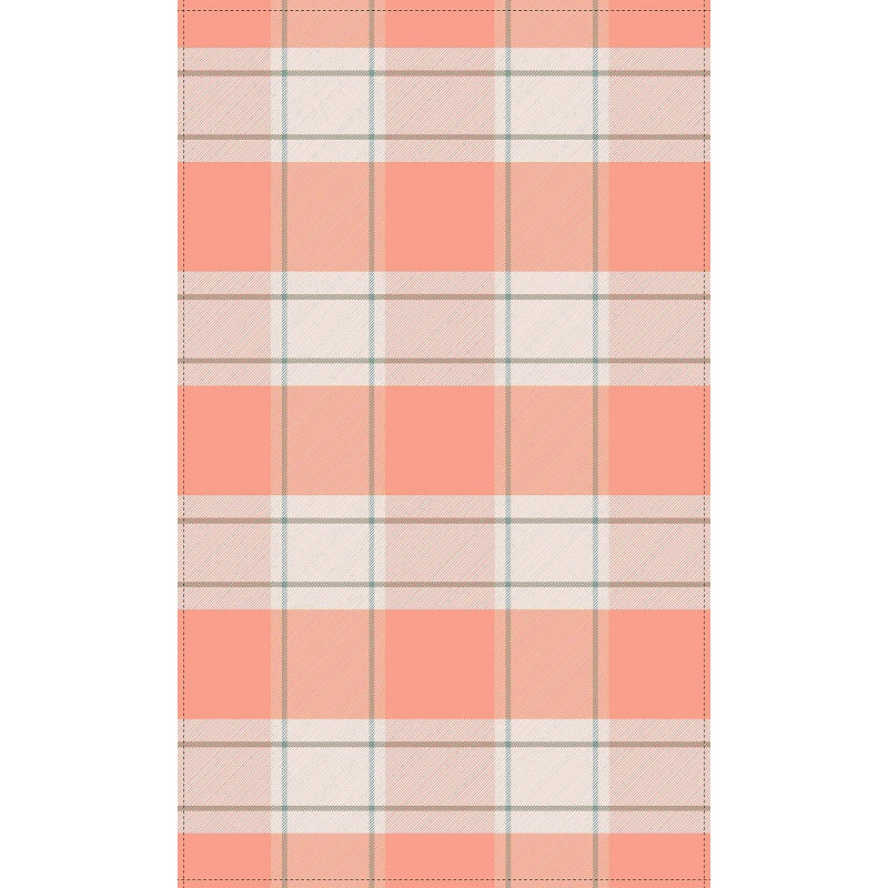 Serviette de cuisine 15 po x 25 po Tissage gaufré carreaux (paquet de 2)