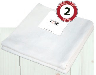 Serviette à vaisselle (sac à farine) 20 po x 28 po blanc (paquet de 2)