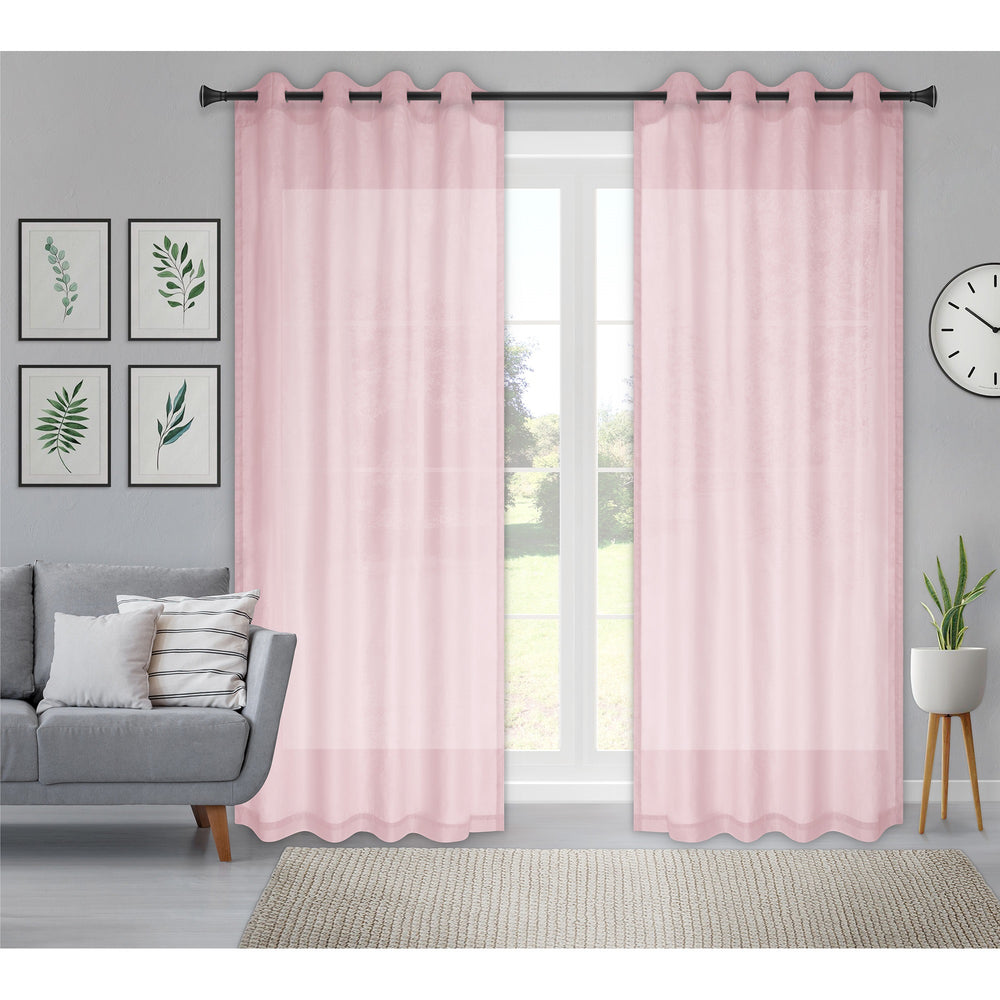 Rideau 54 po x 86 po en voilage aspect batiste