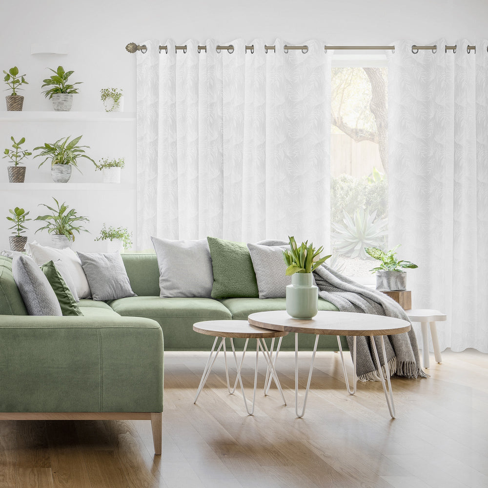 Rideau 54 po x 84 po en jacquard Botanical