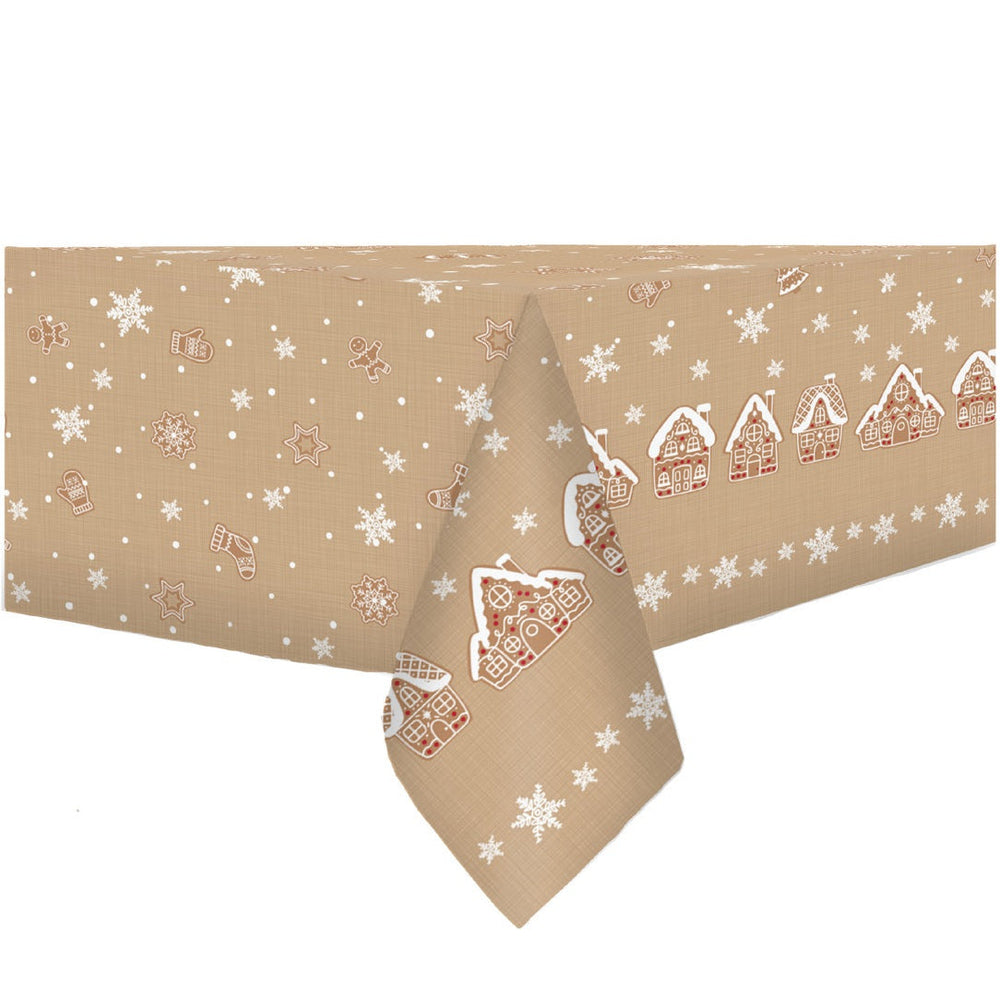 Nappe en tissu texturé motif pain d'épices