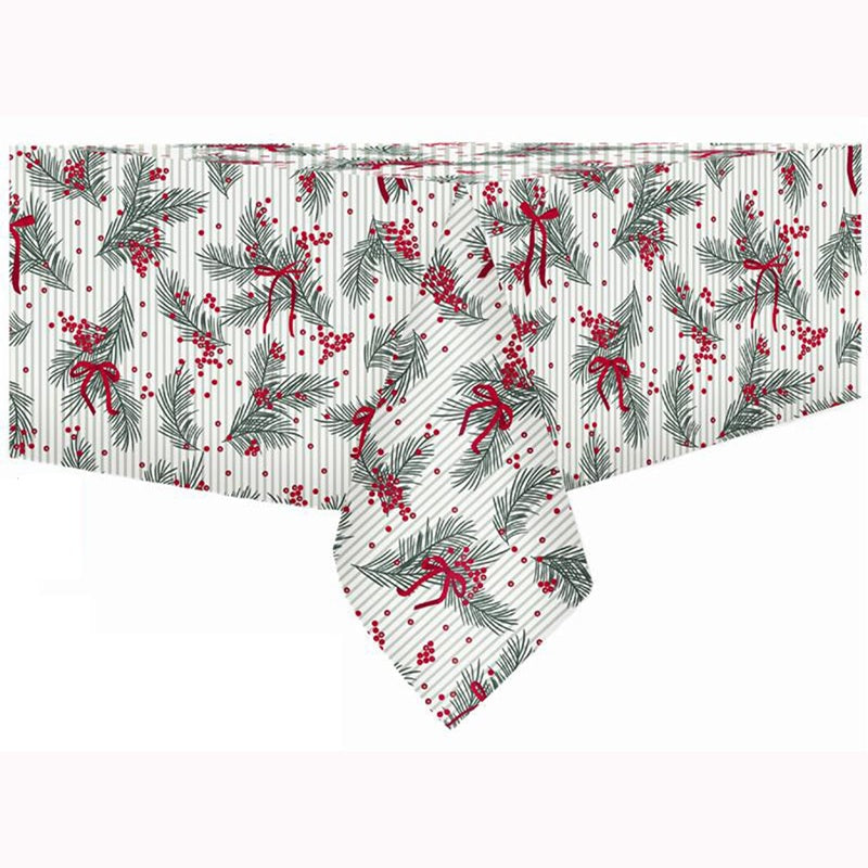 Nappe en tissu texturé baies et boucles