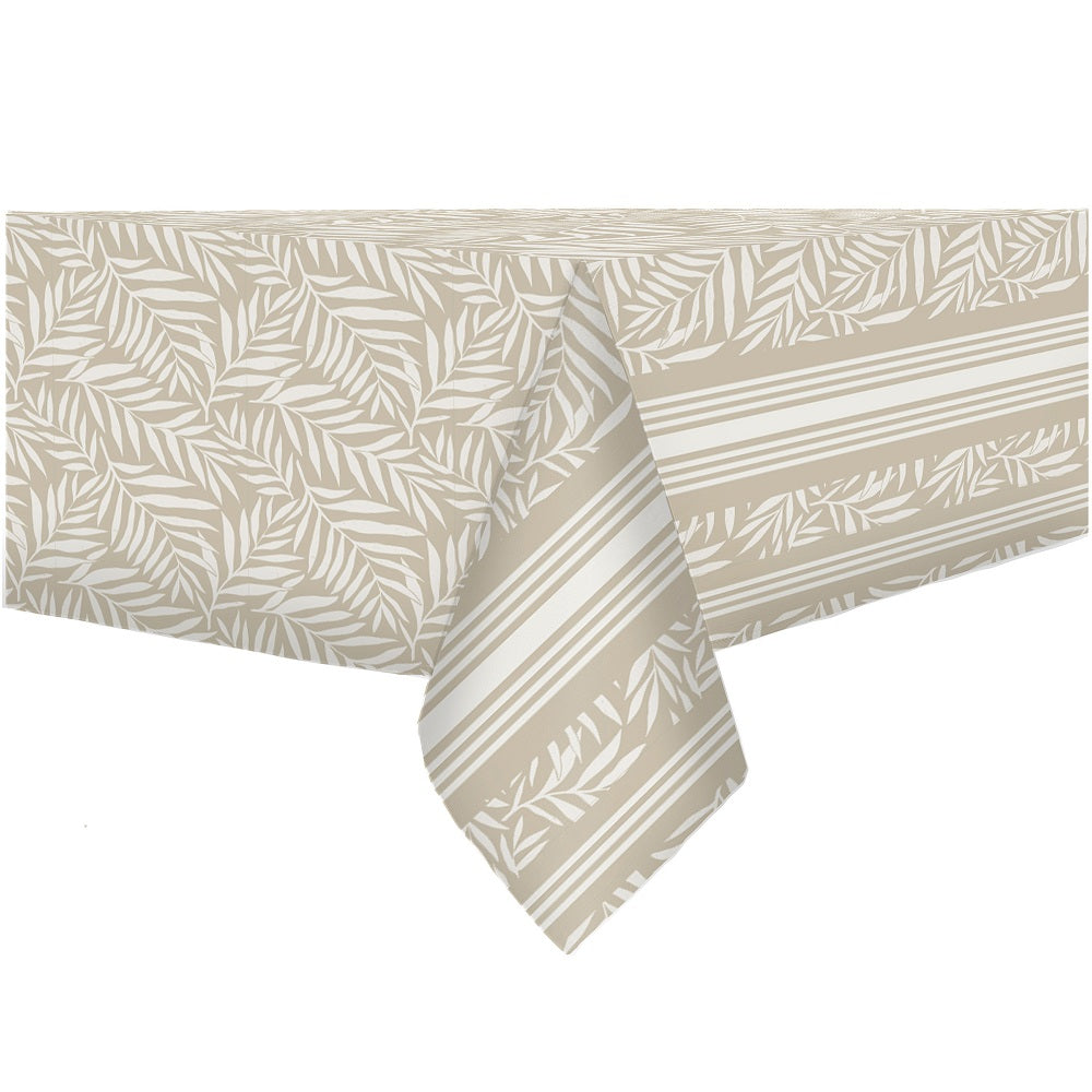 Nappe en PEVA imprimée feuillage