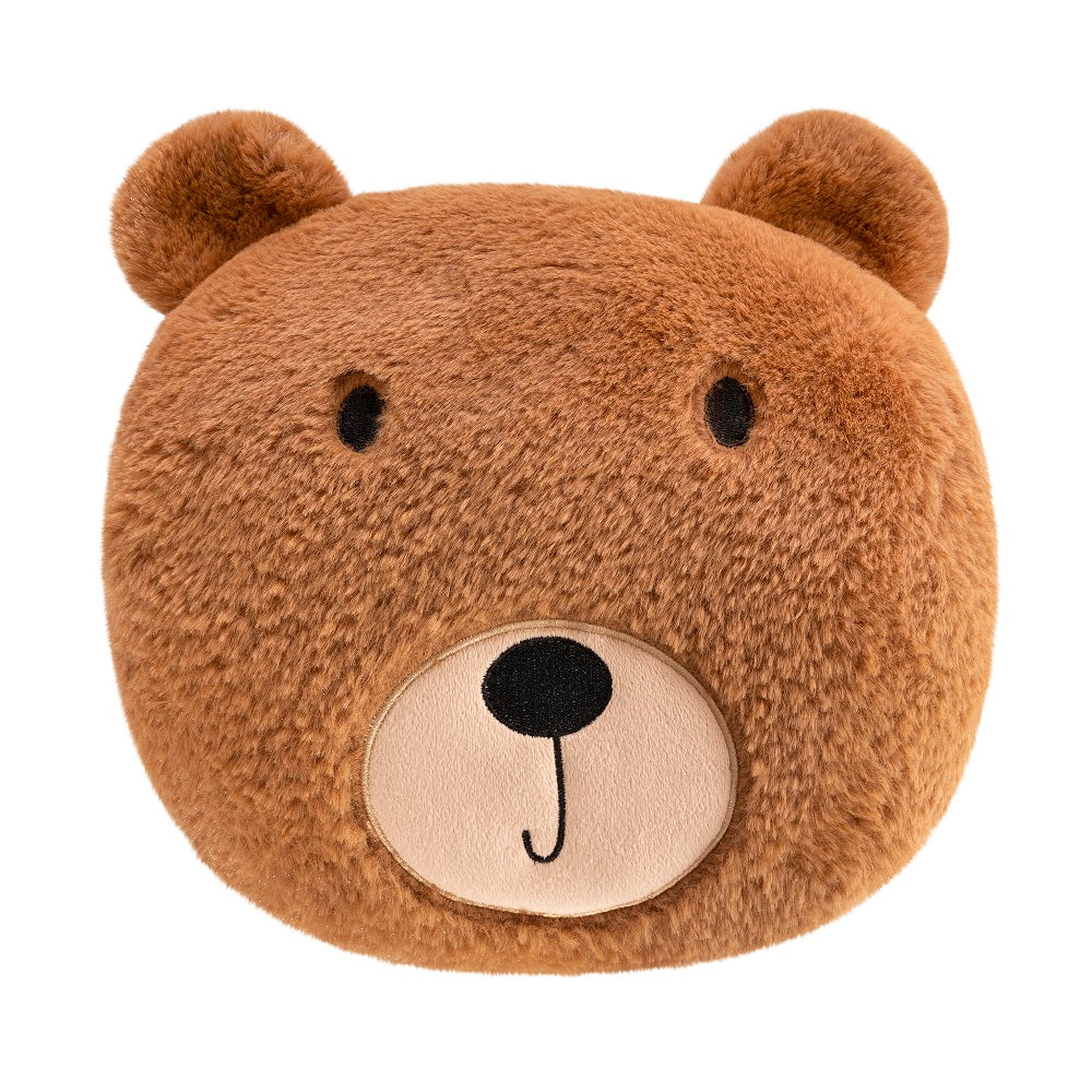 Coussin en forme de tête d'ours