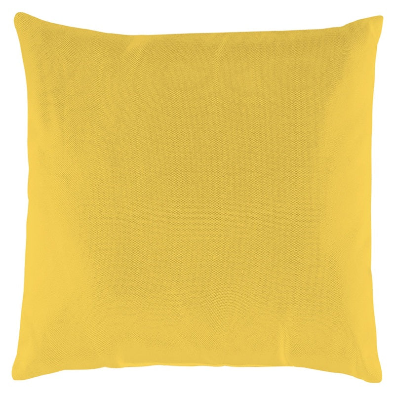 Coussin d'extérieur 18 po x 18 po jaune soleil