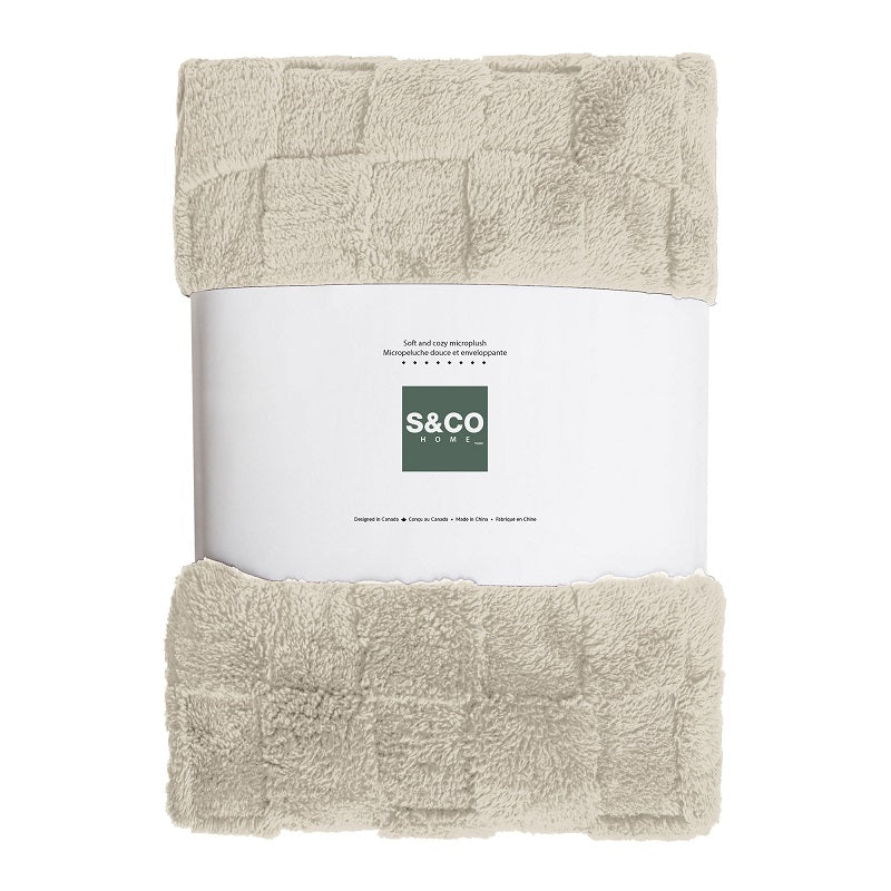 Couverture de lit simple 60 po x 80 po jeté sherpa