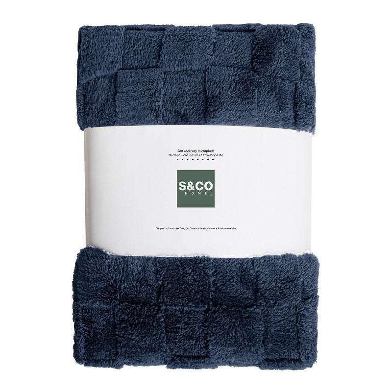 Couverture de lit simple 60 po x 80 po jeté sherpa