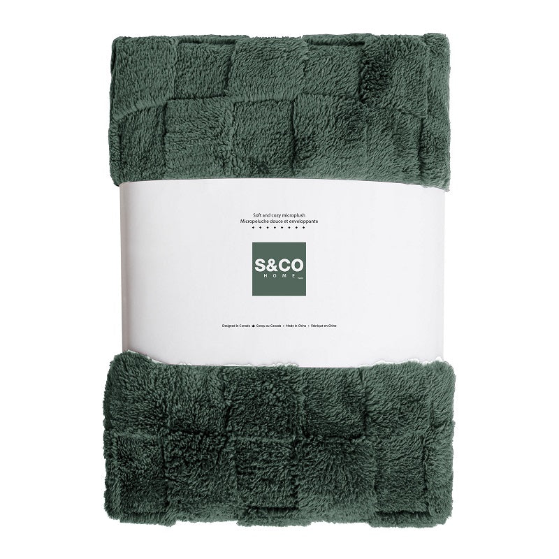 Couverture de lit simple 60 po x 80 po jeté sherpa