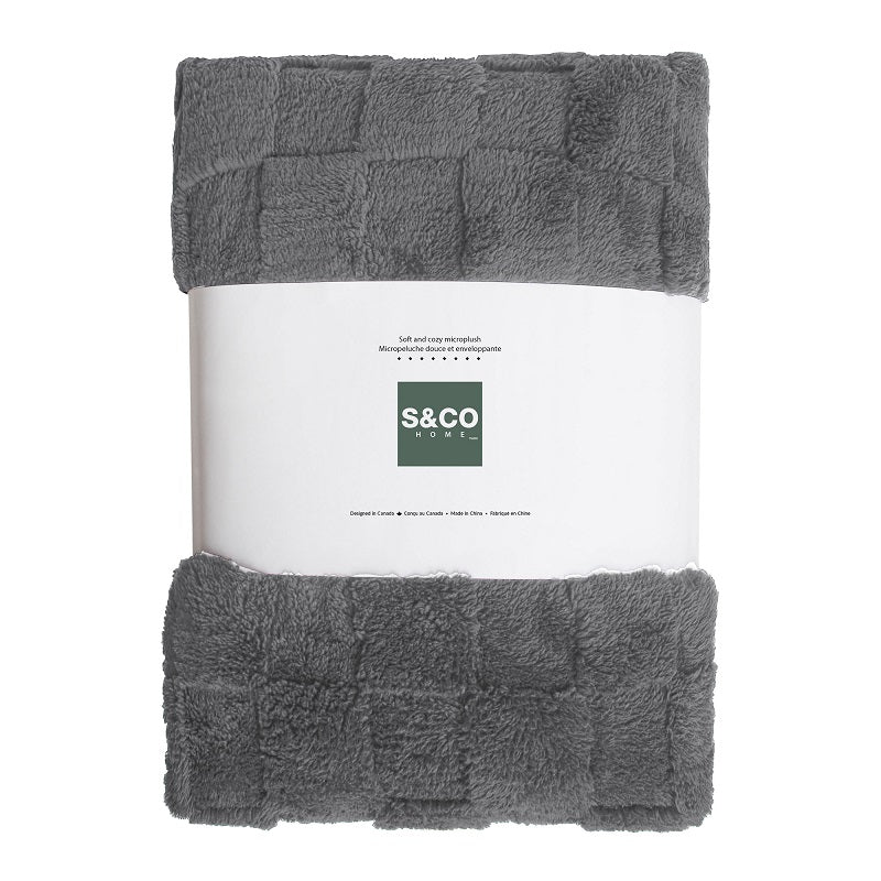 Couverture de lit simple 60 po x 80 po jeté sherpa
