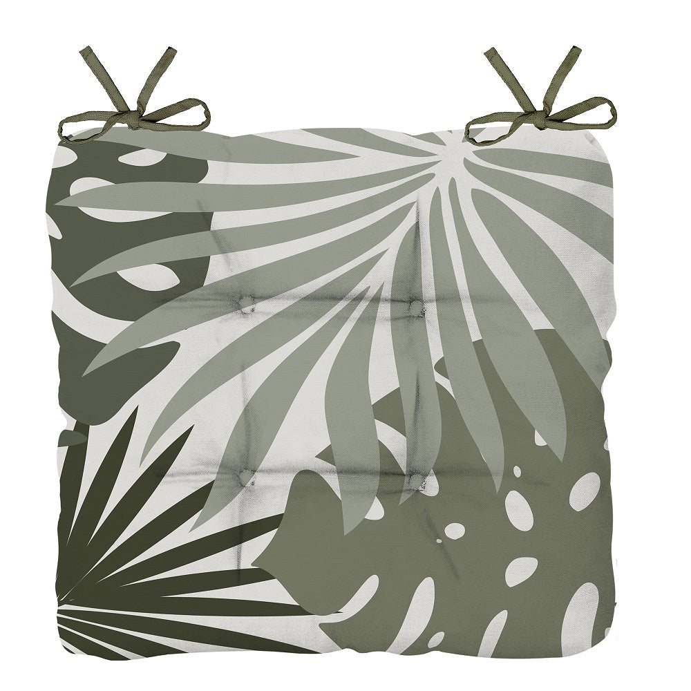 Coussin d'assise extérieur réversible 17 po x 16 po Tropical