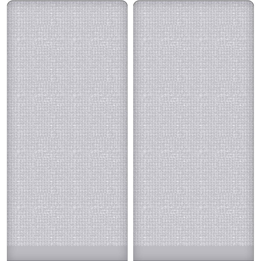 Serviette à mains chinée 16 po x 26 po gris clair (paquet de 2)